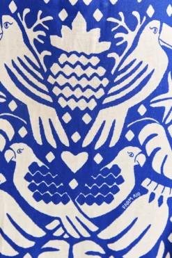 Farm Rio Navy Blue Jungle Scarf Midi Dress -Farm Rio Shop 309189 06