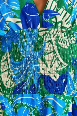 Farm Rio Green Jungle Panther Jumpsuit -Farm Rio Shop 309197 05