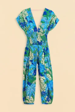 Farm Rio Green Jungle Panther Jumpsuit -Farm Rio Shop 309197 06