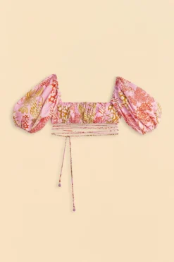 Farm Rio Pink Mixed Lobsters Top 9 Farm Rio Pink Mixed Lobsters Top -Farm Rio Shop 309201 06