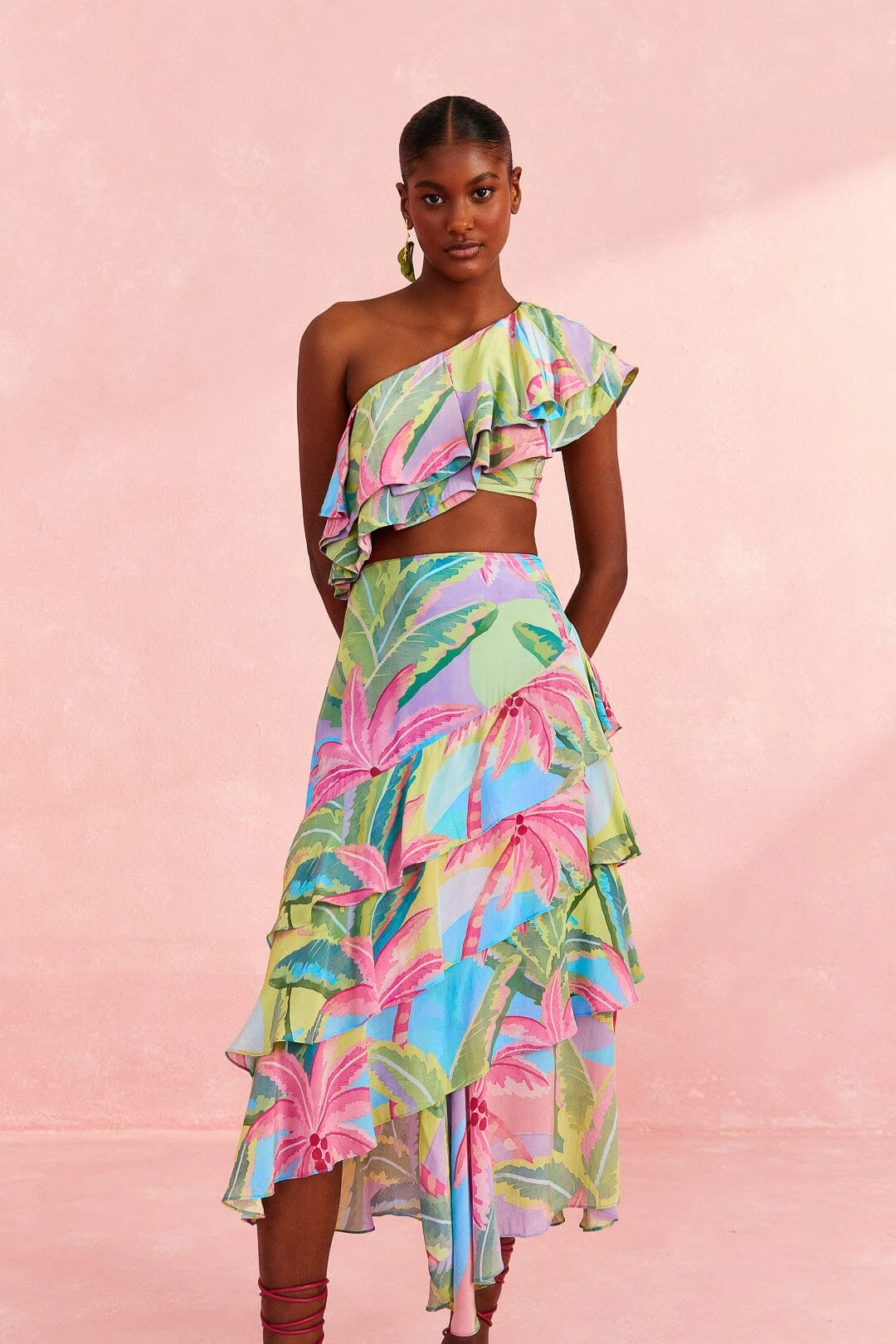 Farm Rio Beach Vibe Layered Skirt 1 Farm Rio Beach Vibe Layered Skirt
