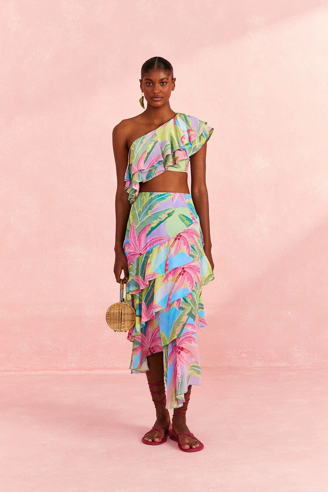Farm Rio Beach Vibe Layered Skirt 2 Farm Rio Beach Vibe Layered Skirt - Image 2