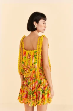 Farm Rio Yellow Fruits Paradise Blouse -Farm Rio Shop 309219 04