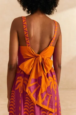 Farm Rio Orange Pineapple Love Cutwork Dress 6 Farm Rio Orange Pineapple Love Cutwork Dress -Farm Rio Shop 309238 03