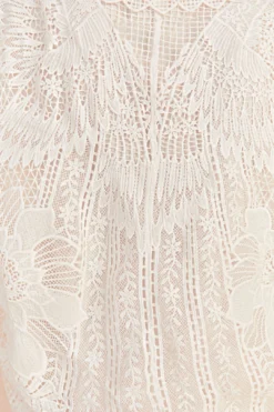 Farm Rio Off-White Guipure Collar Blouse -Farm Rio Shop 309240 05