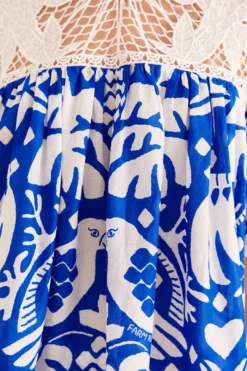 Farm Rio Navy Blue Jungle Scarf Blouse -Farm Rio Shop 309249 05