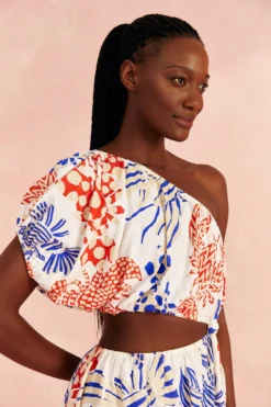 Farm Rio Off-White Mixed Lobsters Mini Dress 7 Farm Rio Off-White Mixed Lobsters Mini Dress -Farm Rio Shop 309272 03