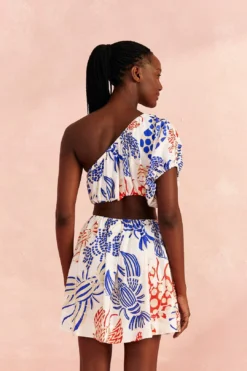 Farm Rio Off-White Mixed Lobsters Mini Dress 8 Farm Rio Off-White Mixed Lobsters Mini Dress -Farm Rio Shop 309272 04