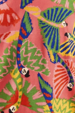 Farm Rio Coral Graphic Macaws Organic Cotton T-Shirt 10 Farm Rio Coral Graphic Macaws Organic Cotton T-Shirt -Farm Rio Shop 309282 05