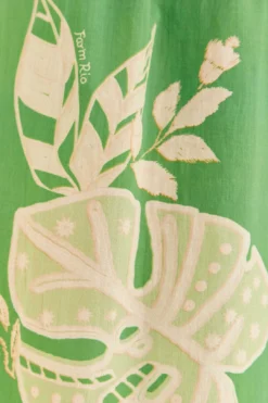 Farm Rio Green Lace Monsteras Jumpsuit -Farm Rio Shop 309284 06