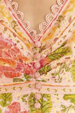 Farm Rio Pink Blooming Floral Midi Dress 10 Farm Rio Pink Blooming Floral Midi Dress -Farm Rio Shop 309286 05