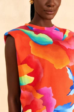 Farm Rio Red Ombre Chita T-Shirt Dress -Farm Rio Shop 309290 03