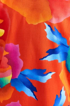 Farm Rio Red Ombre Chita T-Shirt Dress -Farm Rio Shop 309290 05