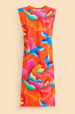 Farm Rio Red Ombre Chita T-Shirt Dress -Farm Rio Shop 309290 06