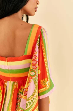 Farm Rio Beach Toucans Scarf Midi Dress -Farm Rio Shop 309297 05