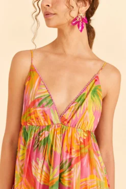 Farm Rio Mixed Painted Birds Maxi Dress -Farm Rio Shop 309301 03