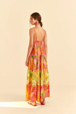 Farm Rio Mixed Painted Birds Maxi Dress -Farm Rio Shop 309301 04