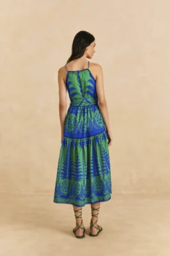 Farm Rio Blue Pineapple Love Organic Cotton Maxi Dress -Farm Rio Shop 309303 04 scaled