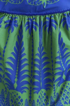 Farm Rio Blue Pineapple Love Organic Cotton Maxi Dress -Farm Rio Shop 309303 05 scaled