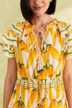 Farm Rio Off-White Peppers Maxi Dress -Farm Rio Shop 309305 03