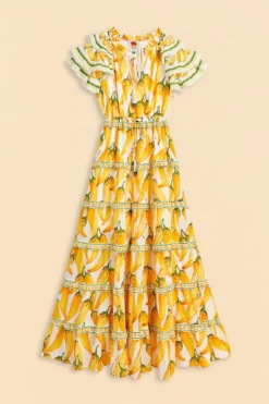 Farm Rio Off-White Peppers Maxi Dress -Farm Rio Shop 309305 06