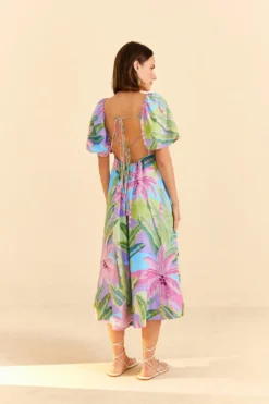 Farm Rio Beach Vibe Midi Dress -Farm Rio Shop 309318 03