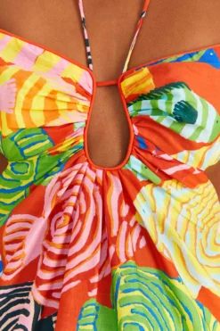 Farm Rio Red Striped Fishes Mini Dress 5 Farm Rio Red Striped Fishes Mini Dress -Farm Rio Shop 309320 04 scaled