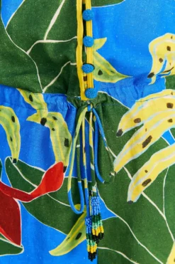 Farm Rio Blue Banana Leaves Romper 10 Farm Rio Blue Banana Leaves Romper -Farm Rio Shop 309327 05