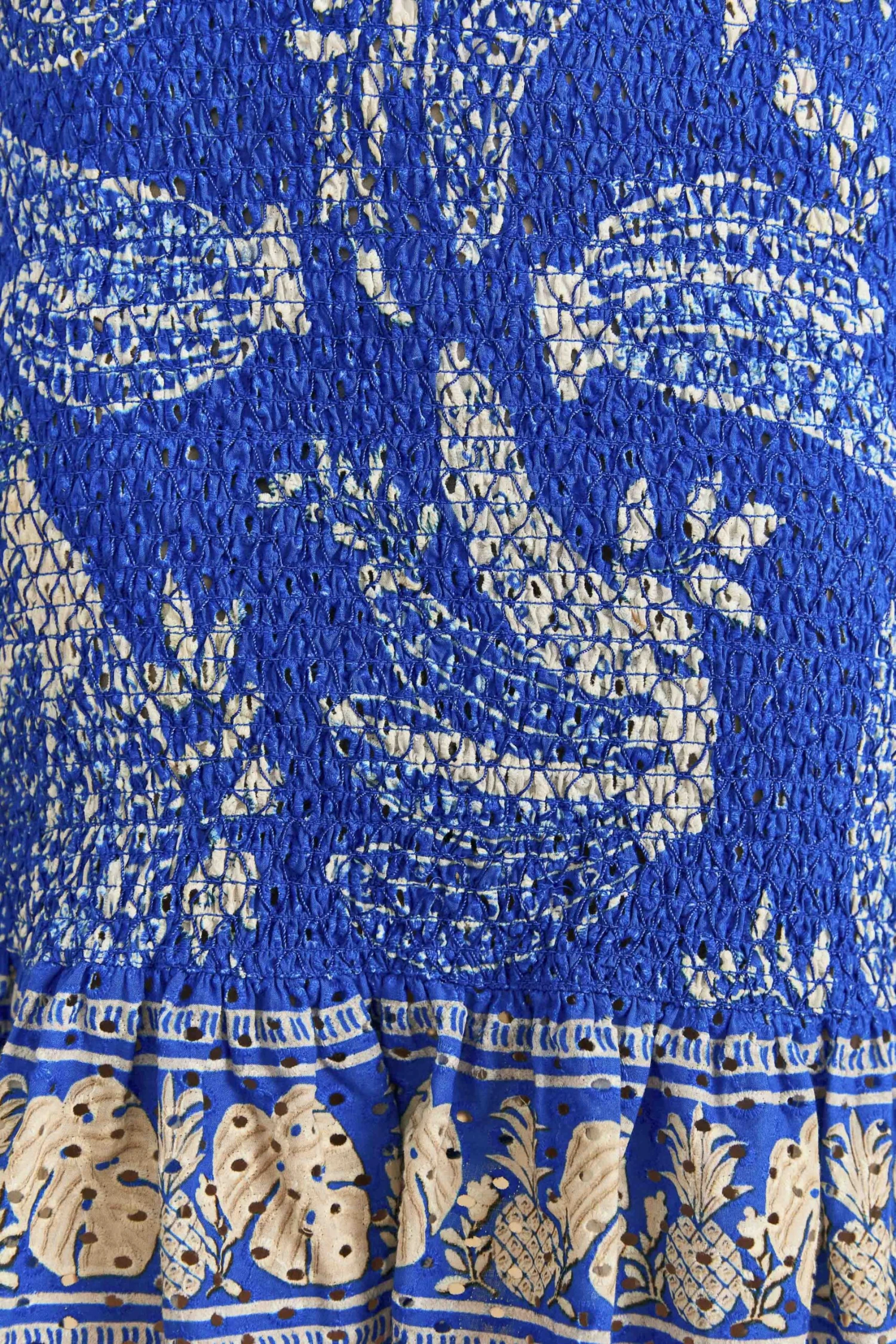 Farm Rio Blue Lace Banana Mini Dress 5 Farm Rio Blue Lace Banana Mini Dress - Image 5