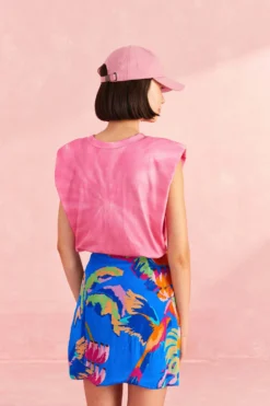 Farm Rio Blue Painted Jungle Mini Skirt 8 Farm Rio Blue Painted Jungle Mini Skirt -Farm Rio Shop 309380 04 scaled