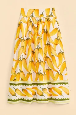 Farm Rio Off-White Peppers Maxi Skirt 11 Farm Rio Off-White Peppers Maxi Skirt -Farm Rio Shop 309400 06