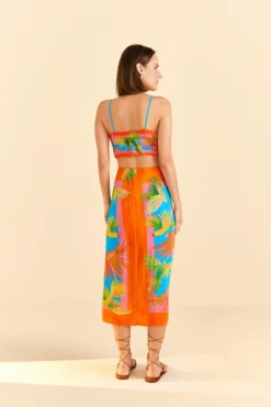 Farm Rio Painted Birds Scarf Top -Farm Rio Shop 309406 04 scaled