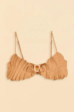 Farm Rio Beige Leaf Crop Top -Farm Rio Shop 309419 05