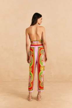 Farm Rio Beach Toucans Scarf Lenzing™ Ecovero™ Viscose Pants -Farm Rio Shop 309435 03