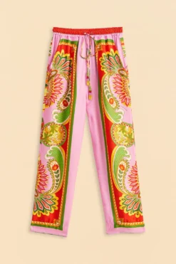 Farm Rio Beach Toucans Scarf Lenzing™ Ecovero™ Viscose Pants -Farm Rio Shop 309435 05