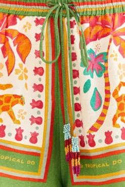 Farm Rio Green Tropical Life Shorts 7 Farm Rio Green Tropical Life Shorts -Farm Rio Shop 309466 04