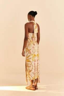 Farm Rio Sand Jungle Chic Midi Dress 7 Farm Rio Sand Jungle Chic Midi Dress -Farm Rio Shop 309501 03