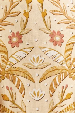 Farm Rio Sand Jungle Chic Midi Dress 8 Farm Rio Sand Jungle Chic Midi Dress -Farm Rio Shop 309501 04