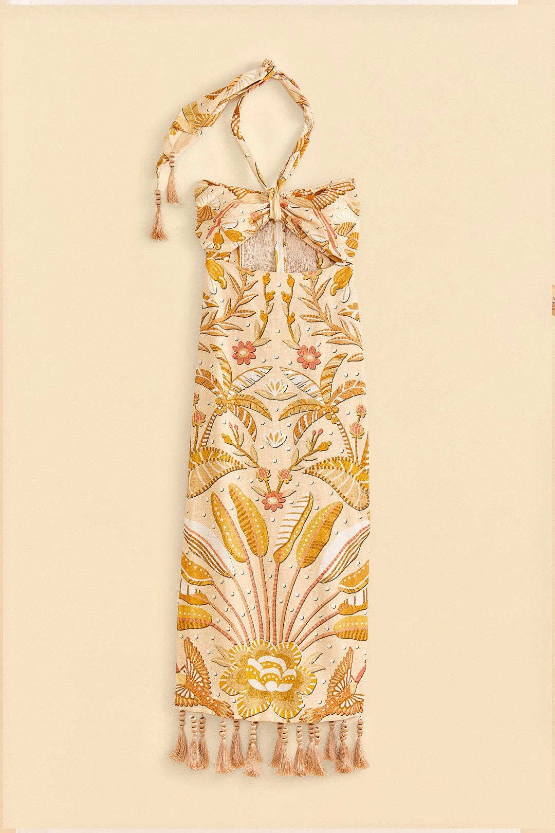 Farm Rio Sand Jungle Chic Midi Dress 5 Farm Rio Sand Jungle Chic Midi Dress - Image 5