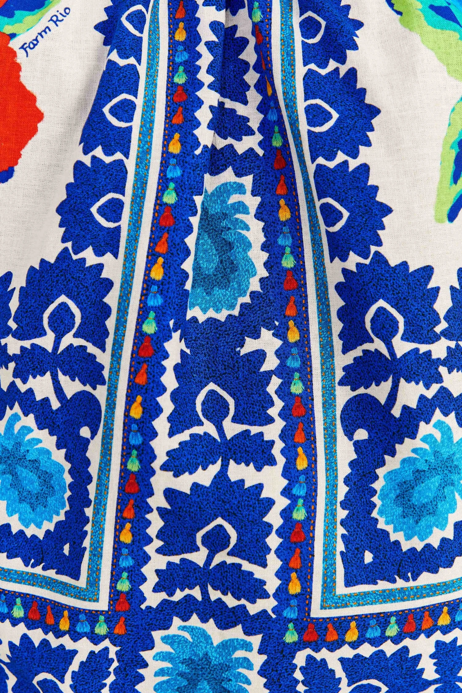 Farm Rio Off-White Flower Tapestry Blouse 5 Farm Rio Off-White Flower Tapestry Blouse - Image 5