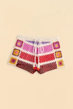 Farm Rio Mixed Crochet Stripes Shorts 11 Farm Rio Mixed Crochet Stripes Shorts -Farm Rio Shop 309542 06