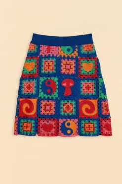 Farm Rio Crochet Icons Sweater Skirt 11 Farm Rio Crochet Icons Sweater Skirt -Farm Rio Shop 309564 06