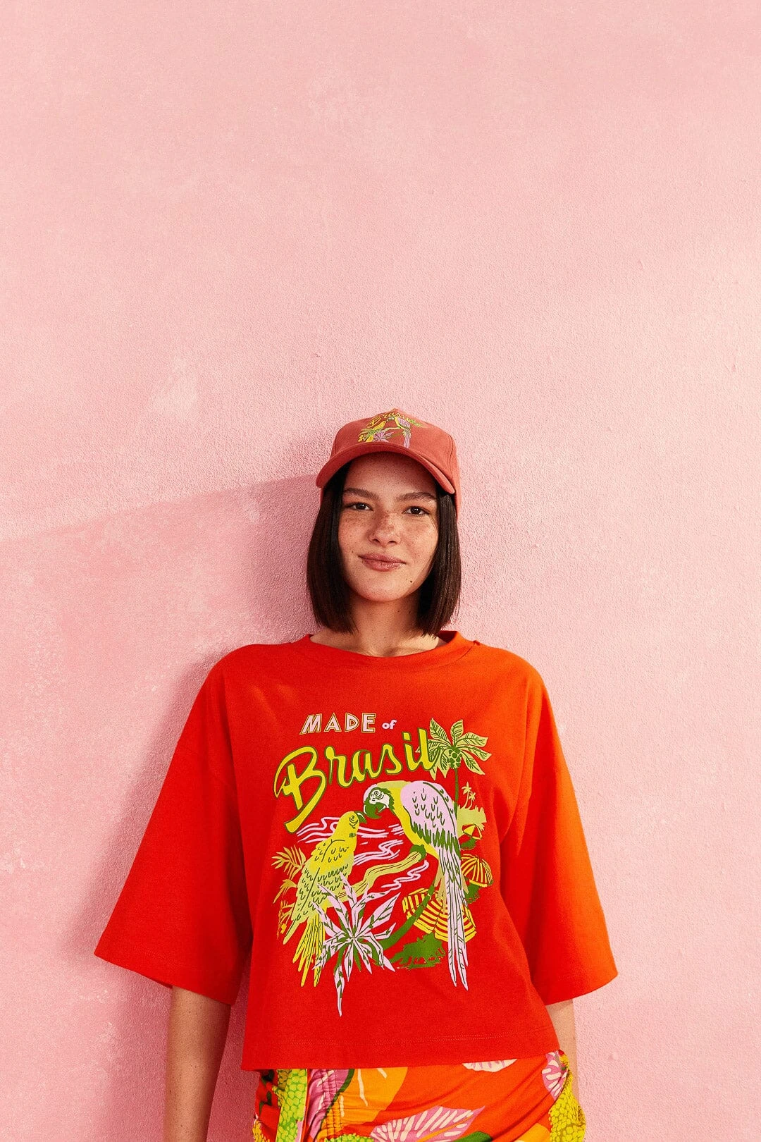 Farm Rio Red Brasil Organic Cotton T-Shirt 1 Farm Rio Red Brasil Organic Cotton T-Shirt