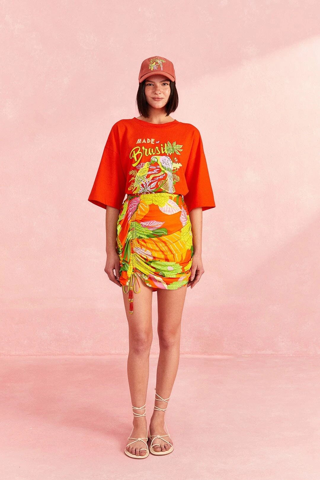 Farm Rio Red Brasil Organic Cotton T-Shirt 2 Farm Rio Red Brasil Organic Cotton T-Shirt - Image 2