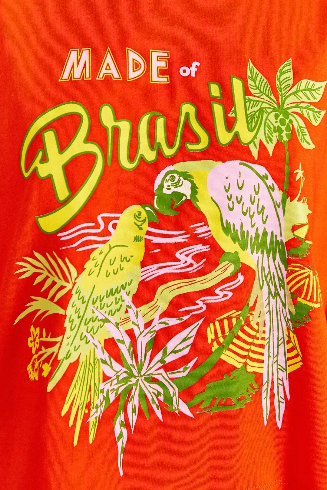 Farm Rio Red Brasil Organic Cotton T-Shirt 4 Farm Rio Red Brasil Organic Cotton T-Shirt - Image 4