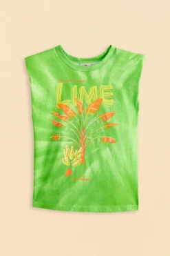 Farm Rio Green Lime Bananas Organic Cotton T-Shirt -Farm Rio Shop 309576 05