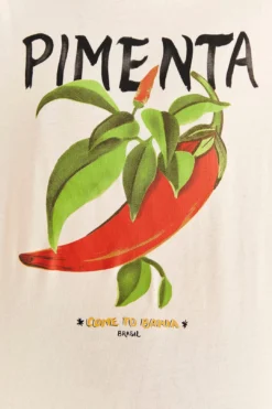 Farm Rio Off-White Peppers Organic Cotton T-shirt 8 Farm Rio Off-White Peppers Organic Cotton T-shirt -Farm Rio Shop 309585 04
