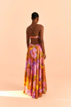 Farm Rio Embroidered Flower Top Maxi Dress 10 Farm Rio Embroidered Flower Top Maxi Dress -Farm Rio Shop 309596 04