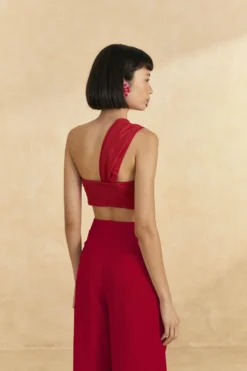 Farm Rio Red Twisted Top -Farm Rio Shop 309602 04 scaled