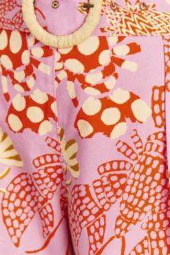 Farm Rio Pink Mixed Lobsters Shorts -Farm Rio Shop 309611 05